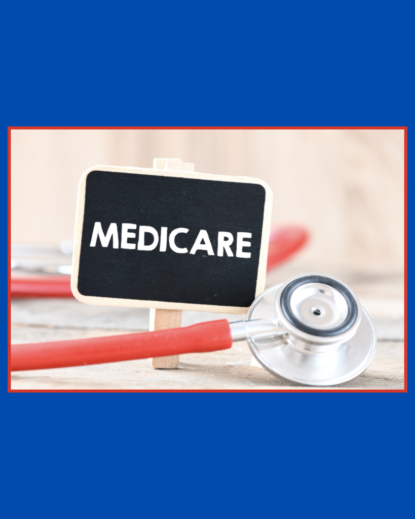 Medicare written on sign with stethoscope